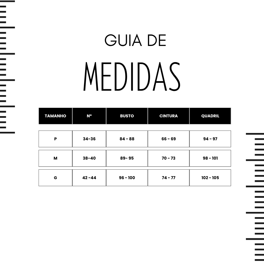 Guia de Medidas: Encontre Seu Tamanho Ideal Aqui